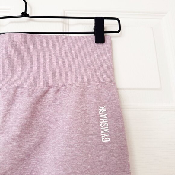 NEW Gymshark Size Large Adapt Marl Seamless Leggings L Light Purple GLLG4114 - Picture 3 of 13